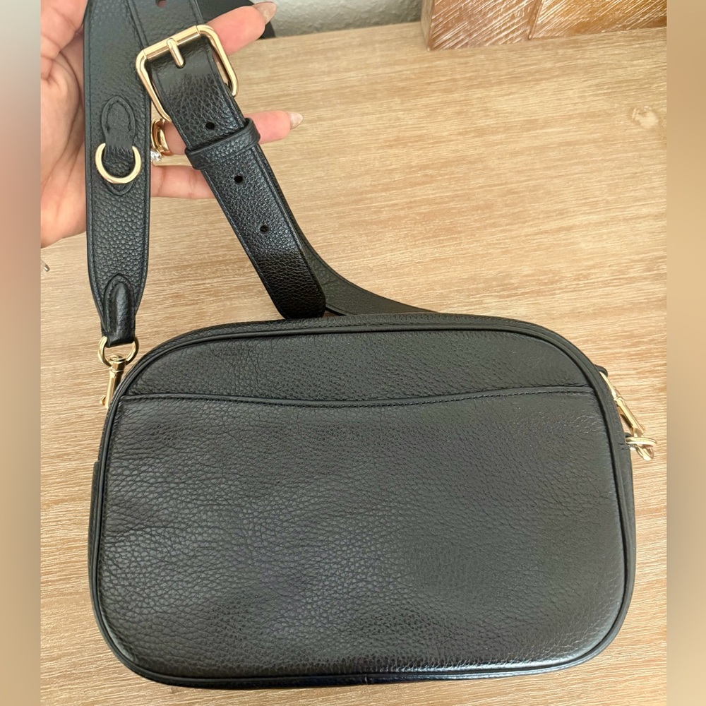 Coach Black Pebbled Leather Crossbody Jamie Camera Bag (big version) like NEW - Picture 4 of 7